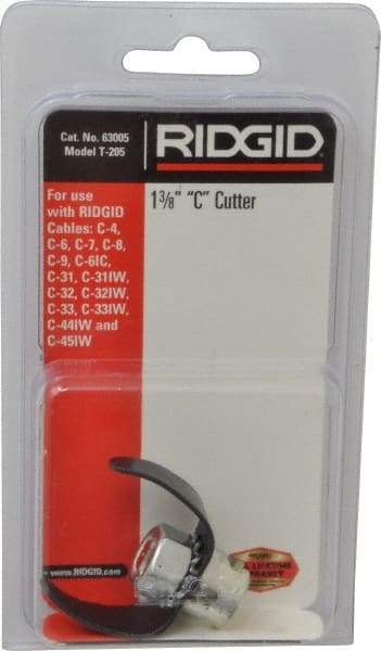 Ridgid - Drain Cleaning Machine C-Cutter - For Use with Models K39, K50, K375, K3800 & K380 - Americas Industrial Supply