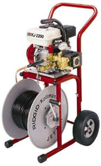 Ridgid - Gasoline Battery Drain Cleaning Machine - For 1-1/4" to 6" Pipe, 110' Cable - Americas Industrial Supply