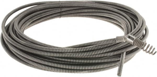 Ridgid - 5/16" x 50' Drain Cleaning Machine Cable - Drophead, 3/4" to 1-1/2" Pipe, Use with Models K39, K40 & K50 - Americas Industrial Supply