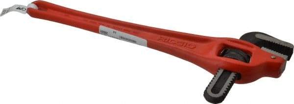 Ridgid - 18" Steel Offset Pipe Wrench - 2-1/2" Pipe Capacity - Americas Industrial Supply