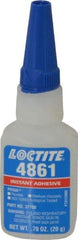 Loctite - 0.70 oz Bottle Clear Instant Adhesive - Series 4861, 20 sec Fixture Time, 24 hr Full Cure Time, Bonds to Metal & Plastic - Americas Industrial Supply