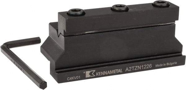 Kennametal - Tool Block Style A2TZN, 26mm Blade Height, 86mm OAL, 1.65"& OAH, Indexable Cutoff Blade Tool Block - 3/4" Shank Height, 3/4" Shank Width, Reversible, Series A2 Cut-Off - Americas Industrial Supply