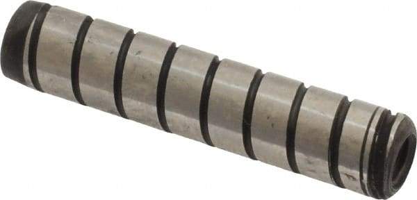 Holo-Krome - 5/16" Diam x 1-1/2" Pin Length 4000 Alloy Steel Pull Out Dowel Pin - Black Luster Finish, C 47-58 & C 60 (Surface) Hardness, 1 Beveled & 1 Threaded End - Americas Industrial Supply