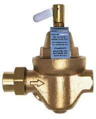 Conbraco - 1/2" Pipe, Solder x Solder End Connection, Bronze Pressure Regulating Valve - Nitrile Seal, 100 psi Inlet Pressure - Americas Industrial Supply