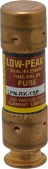 Cooper Bussmann - 125 VDC, 250 VAC, 1 Amp, Time Delay General Purpose Fuse - Fuse Holder Mount, 50.8mm OAL, 100 at DC, 300 at AC (RMS) kA Rating, 9/16" Diam - Americas Industrial Supply