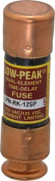 Cooper Bussmann - 125 VDC, 250 VAC, 12 Amp, Time Delay General Purpose Fuse - Fuse Holder Mount, 50.8mm OAL, 100 at DC, 300 at AC (RMS) kA Rating, 9/16" Diam - Americas Industrial Supply