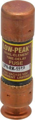 Cooper Bussmann - 125 VDC, 250 VAC, 15 Amp, Time Delay General Purpose Fuse - Fuse Holder Mount, 50.8mm OAL, 100 at DC, 300 at AC (RMS) kA Rating, 9/16" Diam - Americas Industrial Supply