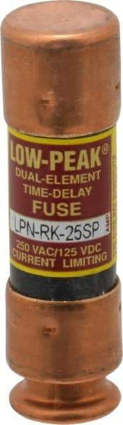 Cooper Bussmann - 125 VDC, 250 VAC, 25 Amp, Time Delay General Purpose Fuse - Bolt-on Mount, 50.8mm OAL, 100 at DC, 300 at AC (RMS) kA Rating, 9/16" Diam - Americas Industrial Supply