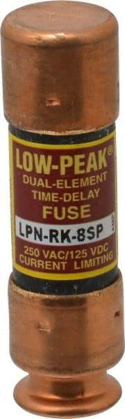 Cooper Bussmann - 125 VDC, 250 VAC, 8 Amp, Time Delay General Purpose Fuse - Fuse Holder Mount, 50.8mm OAL, 100 at DC, 300 at AC (RMS) kA Rating, 9/16" Diam - Americas Industrial Supply