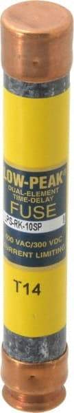 Cooper Bussmann - 300 VDC, 600 VAC, 10 Amp, Time Delay General Purpose Fuse - Fuse Holder Mount, 127mm OAL, 100 at DC, 300 at AC (RMS) kA Rating, 13/16" Diam - Americas Industrial Supply