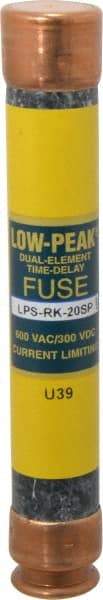 Cooper Bussmann - 300 VDC, 600 VAC, 20 Amp, Time Delay General Purpose Fuse - Fuse Holder Mount, 127mm OAL, 100 at DC, 300 at AC (RMS) kA Rating, 13/16" Diam - Americas Industrial Supply