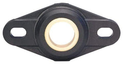 Igus - 12mm ID, 56.7mm OAL2-Bolt Flange Bearing - 247 Lb Dyn Cap, 41" Btw Mnt Hole Ctrs, Thermoplastic - Americas Industrial Supply