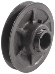 Browning - 3/4" Inside Diam x 3.15" Outside Diam, 1 Groove, Variable Pitched Sheave - Belt Sections 3L, 4L, A, 5L & B, 1-7/8" Sheave Thickness, 21/32 to 1" Face Width - Americas Industrial Supply
