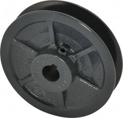 Browning - 5/8" Inside Diam x 4.15" Outside Diam, 1 Groove, Variable Pitched Sheave - Belt Sections 3L, 4L, A, 5L & B, 1-7/8" Sheave Thickness, 21/32 to 1-1/32" Face Width - Americas Industrial Supply