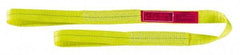 Lift-All - 16' Long x 6" Wide, 9,600 Lb Vertical Capacity, 1 Ply, Polyester Web Sling - 7,700 Lb Choker Capacity, Yellow - Americas Industrial Supply