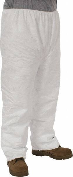 Dupont - Size 2XL, Tyvek General Purpose Work Pants - 26-1/2 Inch Waist, 29-1/2 Inch Inseam, White - Americas Industrial Supply