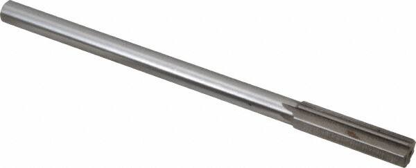 Interstate - 0.524" High Speed Steel Chucking Reamer - Straight Flute, 0.4355" Straight Shank, 2" Flute Length, 8" OAL - Americas Industrial Supply