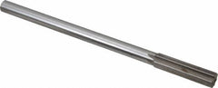 Interstate - 0.524" High Speed Steel Chucking Reamer - Straight Flute, 0.4355" Straight Shank, 2" Flute Length, 8" OAL - Americas Industrial Supply