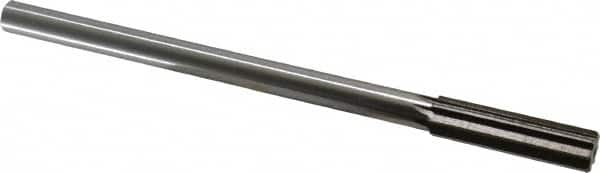 Interstate - 0.535" High Speed Steel Chucking Reamer - Straight Flute, 0.4355" Straight Shank, 2" Flute Length, 8" OAL - Americas Industrial Supply