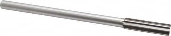 Interstate - 0.546" High Speed Steel Chucking Reamer - Straight Flute, 0.4355" Straight Shank, 2" Flute Length, 8" OAL - Americas Industrial Supply