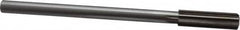 Interstate - 9/16" High Speed Steel Chucking Reamer - Straight Flute, 0.4355" Straight Shank, 2" Flute Length, 8" OAL - Americas Industrial Supply