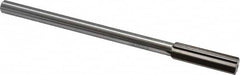 Interstate - 0.571" High Speed Steel Chucking Reamer - Straight Flute, 0.4355" Straight Shank, 2" Flute Length, 8" OAL - Americas Industrial Supply