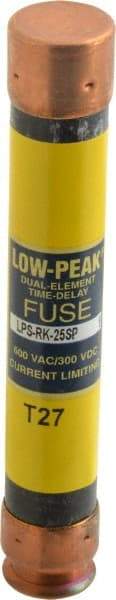 Cooper Bussmann - 300 VDC, 600 VAC, 25 Amp, Time Delay General Purpose Fuse - Bolt-on Mount, 127mm OAL, 100 at DC, 300 at AC (RMS) kA Rating, 13/16" Diam - Americas Industrial Supply