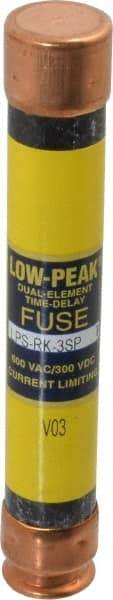 Cooper Bussmann - 300 VDC, 600 VAC, 3 Amp, Time Delay General Purpose Fuse - Fuse Holder Mount, 127mm OAL, 100 at DC, 300 at AC (RMS) kA Rating, 13/16" Diam - Americas Industrial Supply