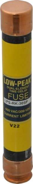 Cooper Bussmann - 300 VDC, 600 VAC, 30 Amp, Time Delay General Purpose Fuse - Fuse Holder Mount, 127mm OAL, 100 at DC, 300 at AC (RMS) kA Rating, 13/16" Diam - Americas Industrial Supply