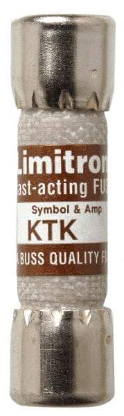 Cooper Bussmann - 600 VAC, 1.25 Amp, Fast-Acting General Purpose Fuse - Fuse Holder Mount, 1-1/2" OAL, 100 at AC kA Rating, 13/32" Diam - Americas Industrial Supply