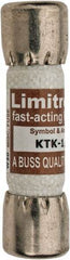 Cooper Bussmann - 600 VAC, 0.13 Amp, Fast-Acting General Purpose Fuse - Fuse Holder Mount, 1-1/2" OAL, 100 at AC kA Rating, 13/32" Diam - Americas Industrial Supply