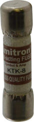 Cooper Bussmann - 600 VAC, 8 Amp, Fast-Acting General Purpose Fuse - Fuse Holder Mount, 1-1/2" OAL, 100 at AC kA Rating, 13/32" Diam - Americas Industrial Supply