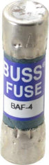 Cooper Bussmann - 250 VAC, 4 Amp, Fast-Acting General Purpose Fuse - Fuse Holder Mount, 1-1/2" OAL, 10 at 125 V kA Rating, 13/32" Diam - Americas Industrial Supply