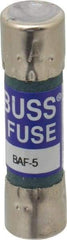 Cooper Bussmann - 250 VAC, 5 Amp, Fast-Acting General Purpose Fuse - Fuse Holder Mount, 1-1/2" OAL, 10 at 125 V kA Rating, 13/32" Diam - Americas Industrial Supply