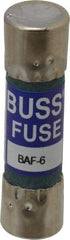 Cooper Bussmann - 250 VAC, 6 Amp, Fast-Acting General Purpose Fuse - Fuse Holder Mount, 1-1/2" OAL, 10 at 125 V kA Rating, 13/32" Diam - Americas Industrial Supply