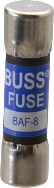 Cooper Bussmann - 250 VAC, 8 Amp, Fast-Acting General Purpose Fuse - Fuse Holder Mount, 1-1/2" OAL, 10 at 125 V kA Rating, 13/32" Diam - Americas Industrial Supply