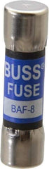 Cooper Bussmann - 250 VAC, 8 Amp, Fast-Acting General Purpose Fuse - Fuse Holder Mount, 1-1/2" OAL, 10 at 125 V kA Rating, 13/32" Diam - Americas Industrial Supply