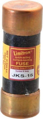 Cooper Bussmann - 600 VAC, 15 Amp, Fast-Acting General Purpose Fuse - Fuse Holder Mount, 2-1/4" OAL, 200 (RMS) kA Rating, 13/16" Diam - Americas Industrial Supply