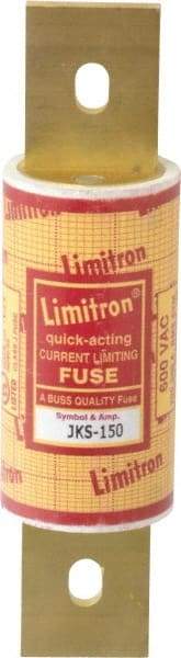 Cooper Bussmann - 600 VAC, 150 Amp, Fast-Acting General Purpose Fuse - Bolt-on Mount, 5-3/4" OAL, 200 (RMS) kA Rating, 1-5/8" Diam - Americas Industrial Supply