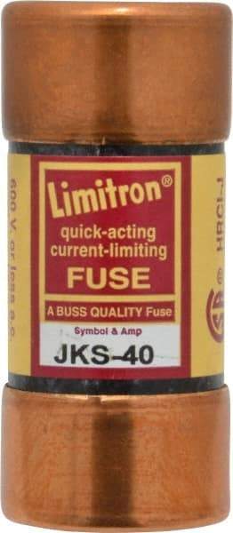 Cooper Bussmann - 600 VAC, 40 Amp, Fast-Acting General Purpose Fuse - Fuse Holder Mount, 2-3/8" OAL, 200 (RMS) kA Rating, 1-1/16" Diam - Americas Industrial Supply