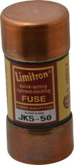 Cooper Bussmann - 600 VAC, 50 Amp, Fast-Acting General Purpose Fuse - Fuse Holder Mount, 2-3/8" OAL, 200 (RMS) kA Rating, 1-1/16" Diam - Americas Industrial Supply