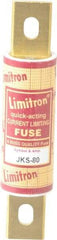 Cooper Bussmann - 600 VAC, 80 Amp, Fast-Acting General Purpose Fuse - Bolt-on Mount, 4-5/8" OAL, 200 (RMS) kA Rating, 1-1/8" Diam - Americas Industrial Supply