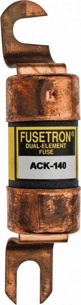 Cooper Bussmann - 140 Amp Time Delay Fast-Acting Forklift & Truck Fuse - 72VAC, 72VDC, 4.72" Long x 1" Wide, Littelfuse CCK140, Bussman ACK-140, Ferraz Shawmut ACK140 - Americas Industrial Supply