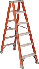 Louisville - 9 Steps, 10' High, Type IA Rating, Fiberglass Step Ladder - Americas Industrial Supply