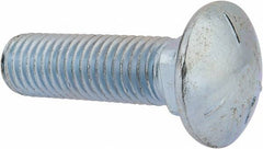 Value Collection - 5/8-11 UNC 2-1/4" Length Under Head, Standard Square Neck, Carriage Bolt - Grade 5 Steel, Zinc-Plated Finish - Americas Industrial Supply