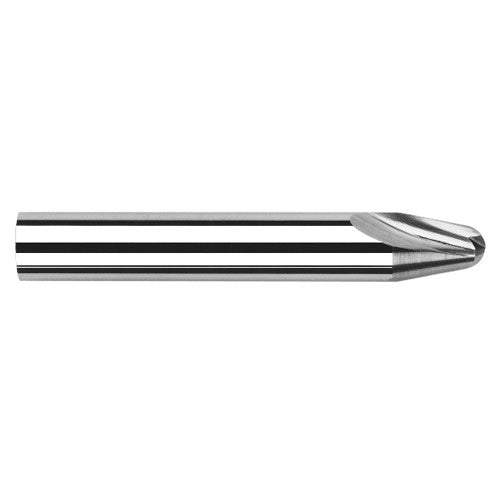 Runner Cutters - 0.1560″ (5/32) Radius × 0.6750″ Length of Cut × 10° per side Carbide Runner Cutter, 2 Flutes - Exact Industrial Supply