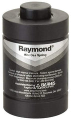 Associated Spring Raymond - M10x1.5 Mt Hole, 3.94" Rod Diam, 5.91" Diam, 10mm Max Stroke, Nitrogen Gas Spring Cylinder - 4.33" OAL, 52,800 Lb Full Stroke Spring Force, 2,175 psi Initial Charge - Americas Industrial Supply