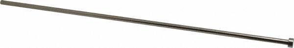 Gibraltar - 15/64" Pin Diam, 13/32" Head Diam x 3/16" Head Height, 14" OAL, Straight Ejector Pin - Steel, 13-13/16" Pin Length - Americas Industrial Supply