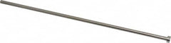 Gibraltar - 1/4" Pin Diam, 7/16" Head Diam x 3/16" Head Height, 12" OAL, Straight Ejector Pin - Steel, 11-13/16" Pin Length - Americas Industrial Supply