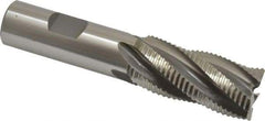 OSG - 7/8" Diam, Fine Pitch, 1-7/8" LOC, 5 Flute Cobalt Roughing Square End Mill - Uncoated, 4-1/8" OAL, 3/4" Shank Diam, Single End, 30° Helix - Americas Industrial Supply